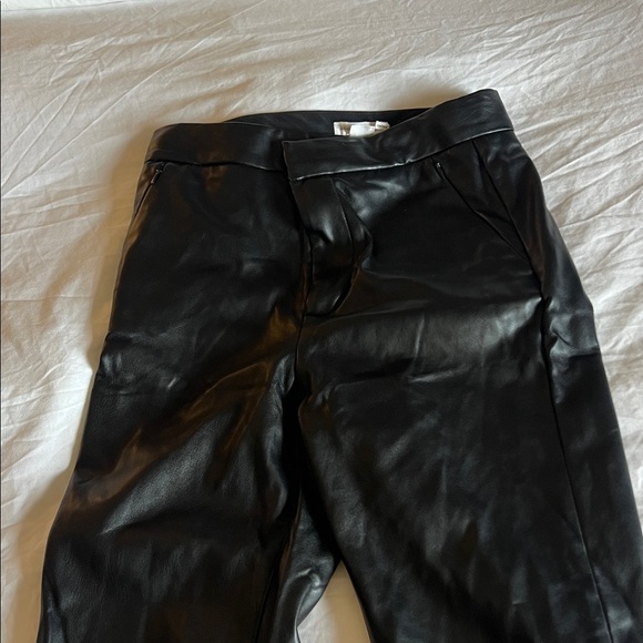 Good American Black Leatherette Trousers - Picture 3 of 3